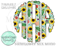Sunflower Mix Monogram