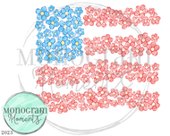 USA Flower Flag