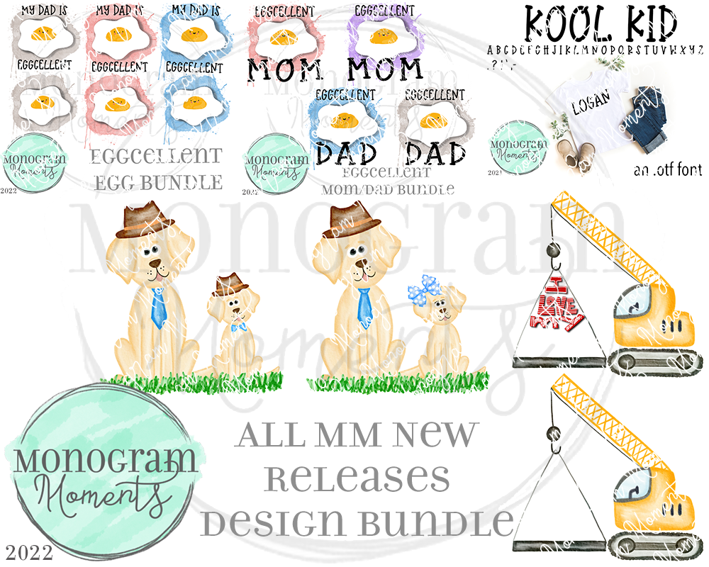 New Release Bundle 5/17/22 - Save 50% - 10 Total Designs