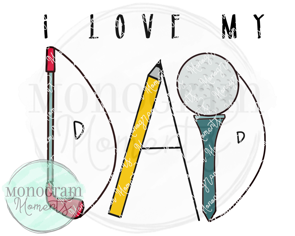 Boy's Golf Set-I Love Dad