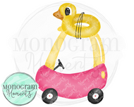 Pool Float on Pink Car