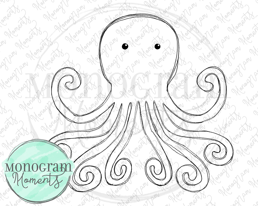 Outlined Octopus