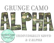 Grunge Camo Alpha