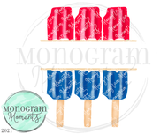 RWB Bomb Popsicle Nameplate