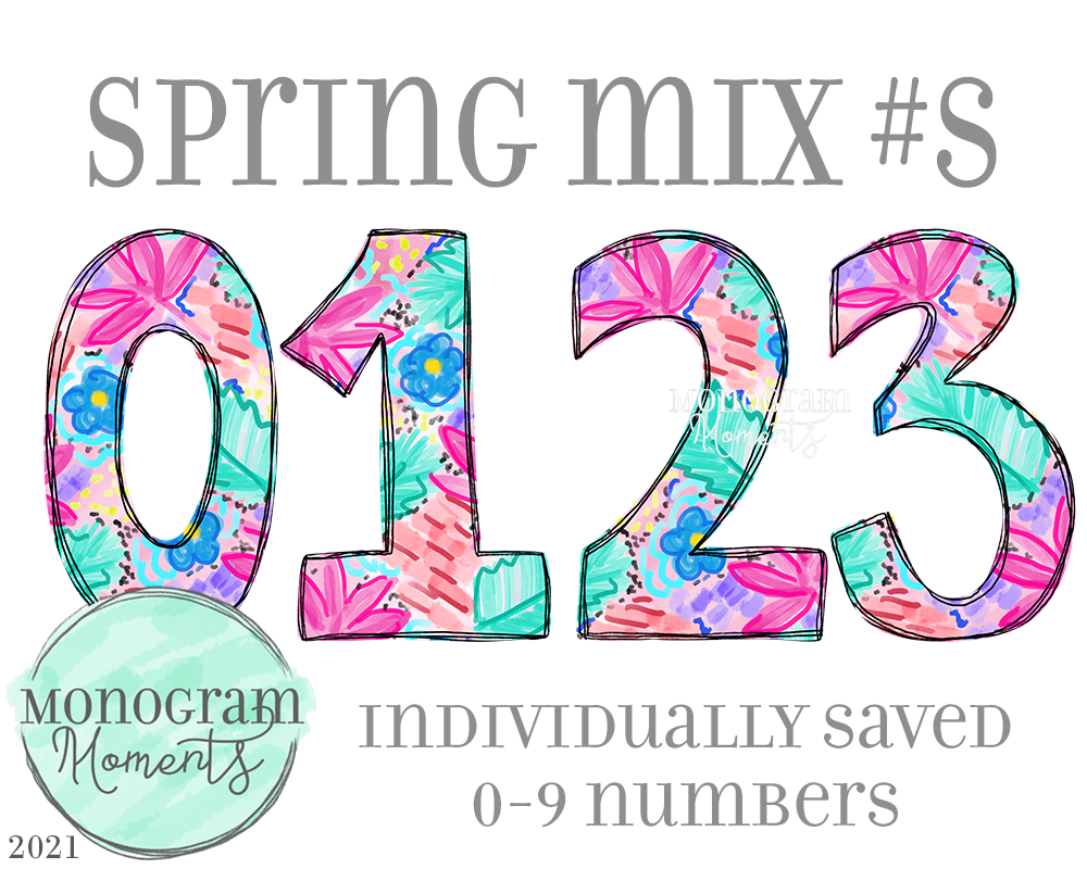 Spring Mix Numbers