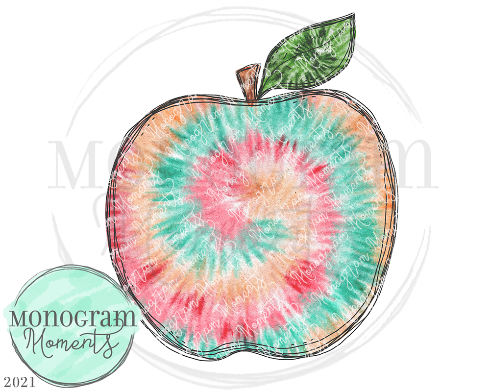 Tie shop dye apple