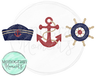 boys sailboat png, boys sailing trio sublimation