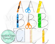 Boy's School Supplies Font