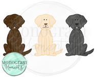 Boys dog trio, boys printable sublimation png design