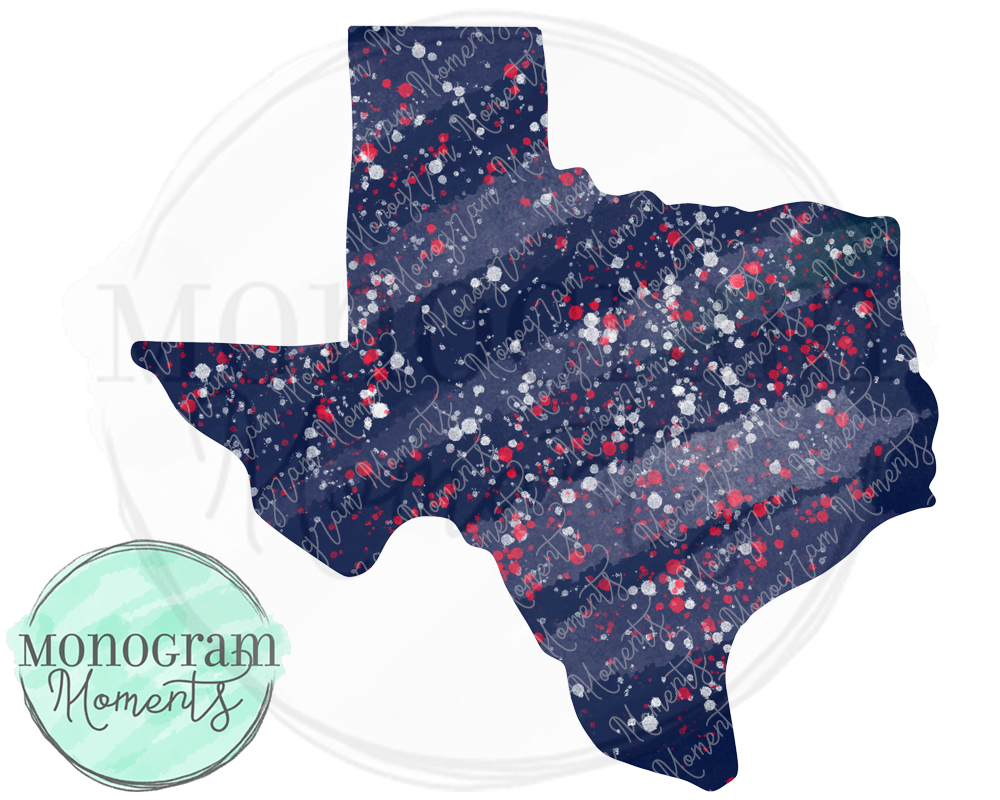 Paint Splattered Texas 1