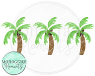 Watercolor Palm Trees