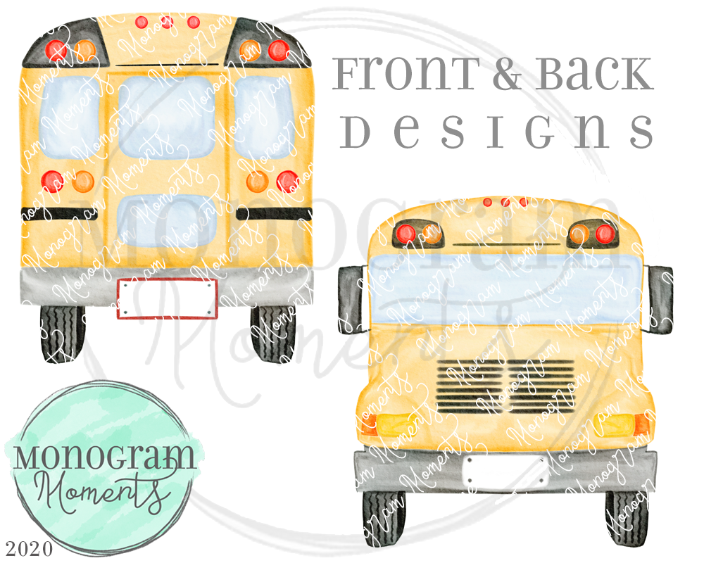 School Bus - Front & Back