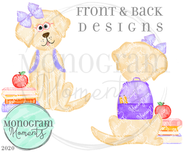 Girl's School Dog - Front & Back