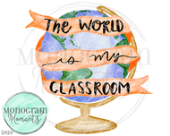 Orange Homeschool Globe