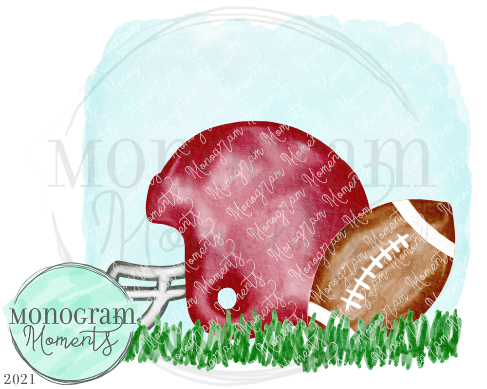 Crimson FBall Helmet Setup – Monogram Moments Crimson FBall Helmet Setup – Monogram Moments