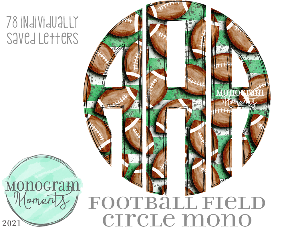 Football Field Circle Mono