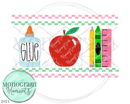 Girl's School Supplies - Faux Smock