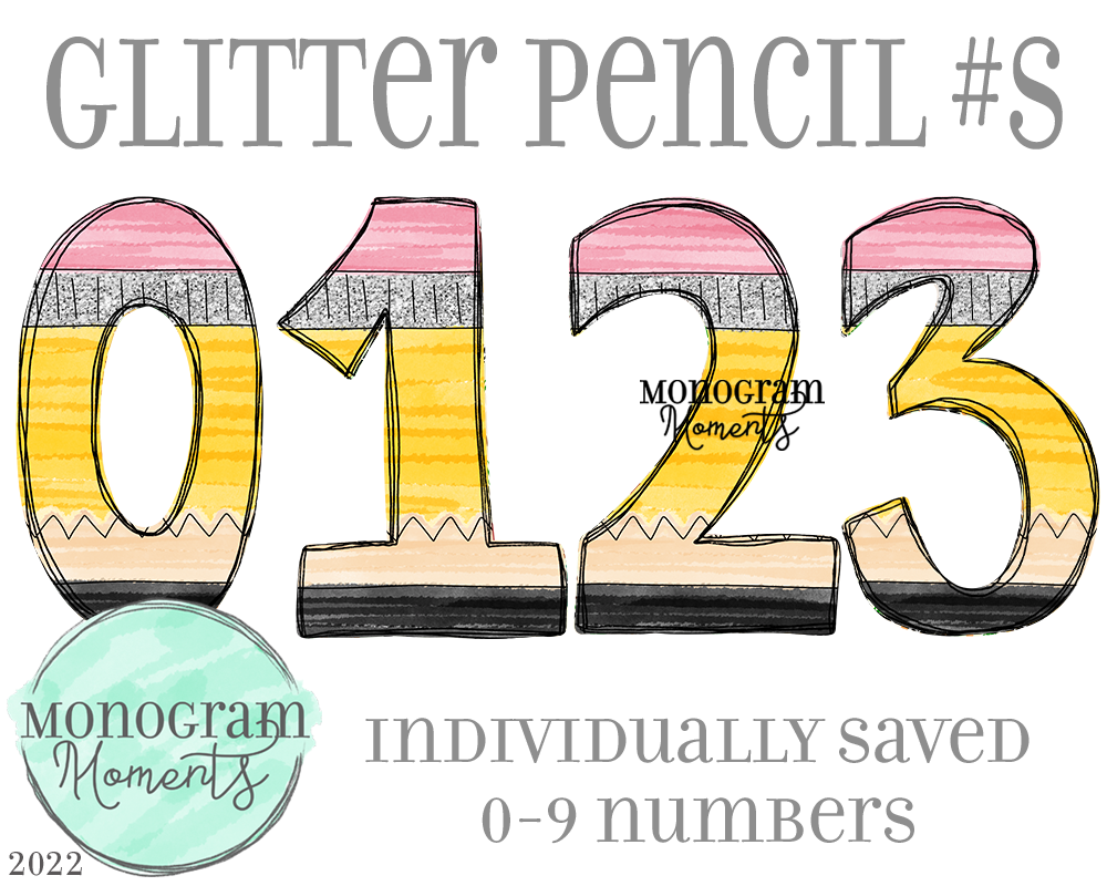 Glitter Pencil #s
