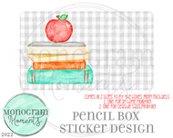 Pencil Boxes-Boy's Stacked Books