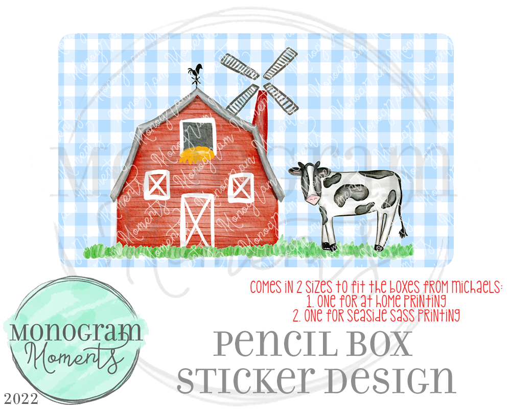 Pencil Boxes-Farm Scene
