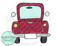 Empty Crimson Truck