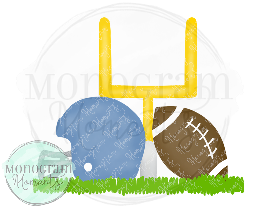 Light Blue Goal Post Setup – Monogram Moments