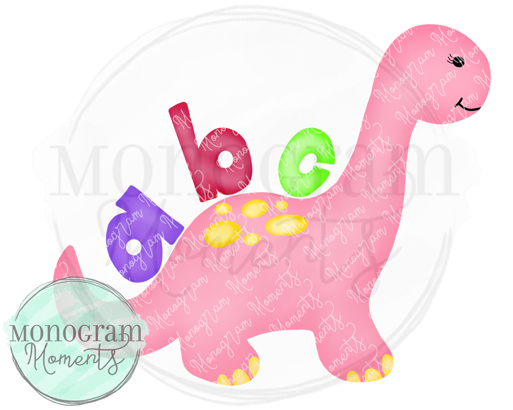 Back to School Pink Dino