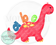 Back to School Red Dino
