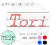 Writing Guides Name Plate