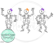 Load image into Gallery viewer, Girl&#39;s Dancing Skeletons
