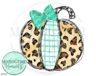 Leopard Print Sketch Pumpkin