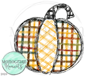 Plaid Sketch Pumpkin