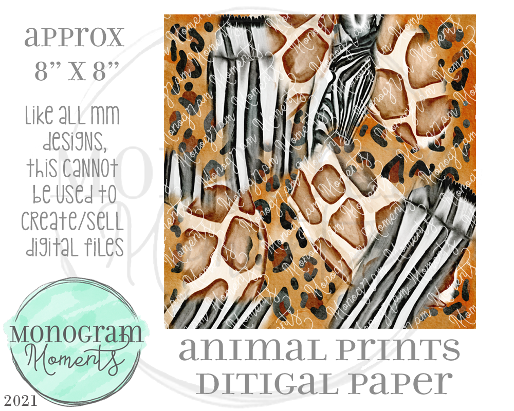 Animal Prints Digital Paper