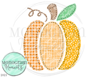 Orange Patches Pumpkin