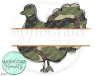 Camo Turkey Name Plate