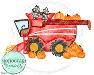 Girl's Pumpkin Red Combine