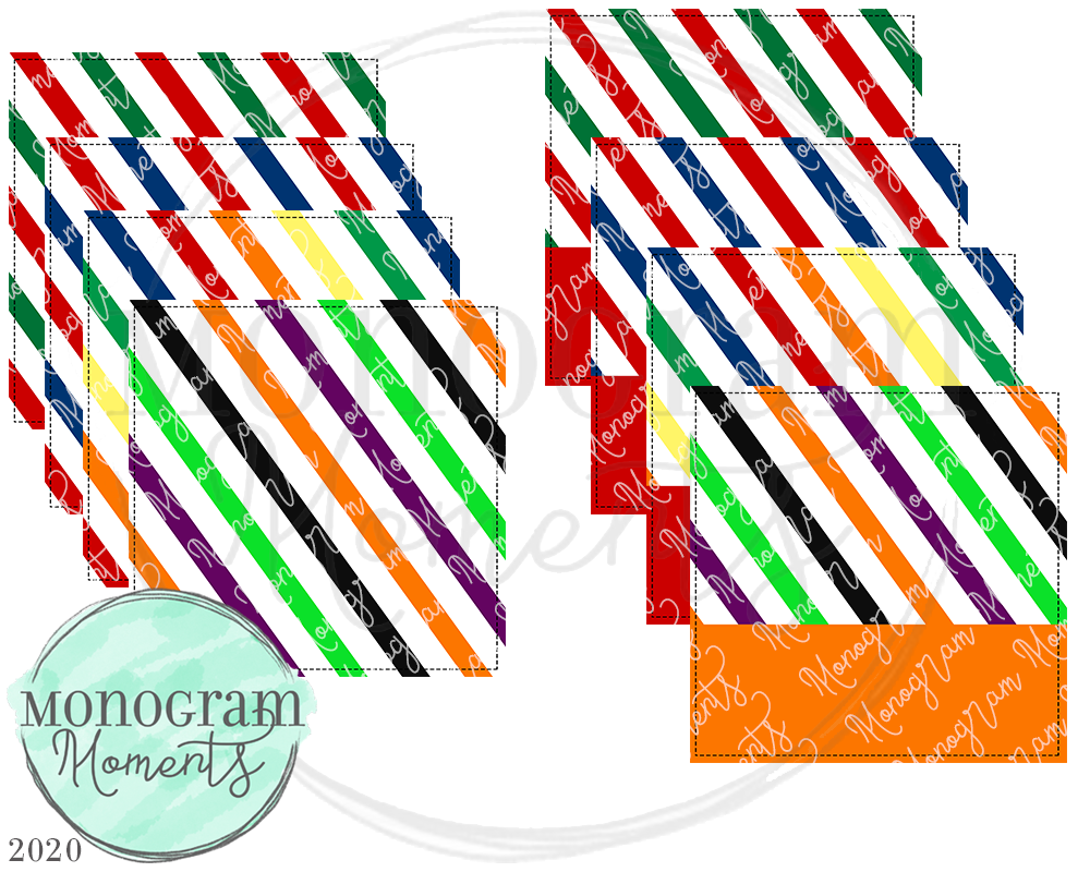 Holiday Stripes Square Backgrounds