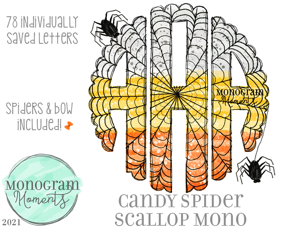Candy Spider Scallop Mono