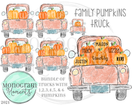 Family Pumpkins Truck Bundle 1-6