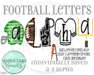 Football Letters Alpha