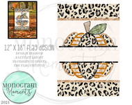 Funky Leopard Flag Design 12x18