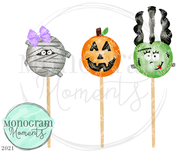 Girl's Halloween Lollipops