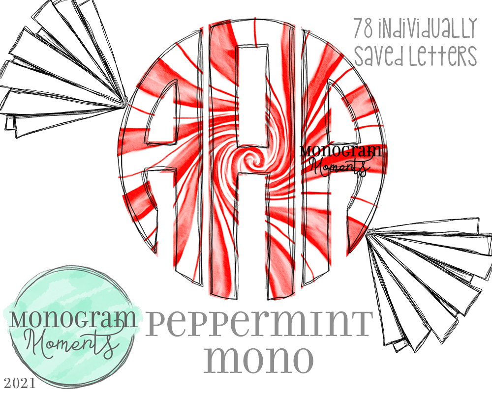 Peppermint Mono – Monogram Moments