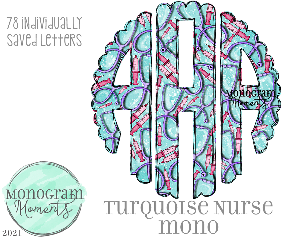 Turquoise Nurse Mono
