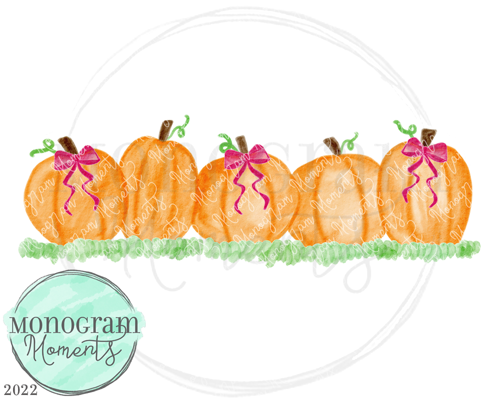 Girl's Pumpkin Row