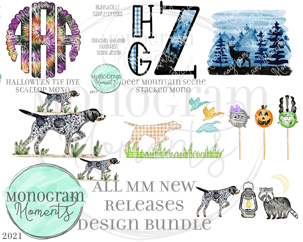 New Release Bundle 8/31/21 - Save 50% - 7 Total Designs