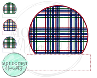 Boy's Christmas Plaid Background