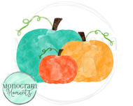 Turquoise & Yellow Pumpkin Patch