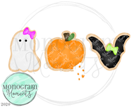 Girl's Halloween Cookies
