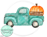 Turquoise Pumpkin Truck